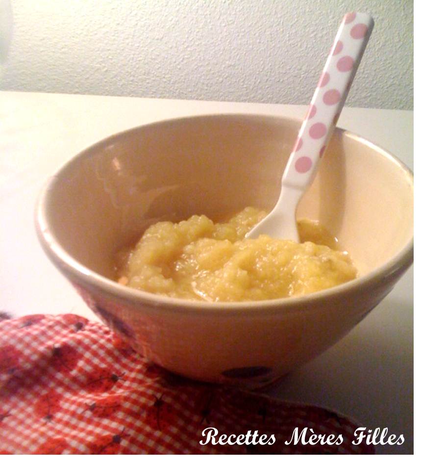 Recettes Meres Filles La Recette Banane Panade Gouter Pour Bebes
