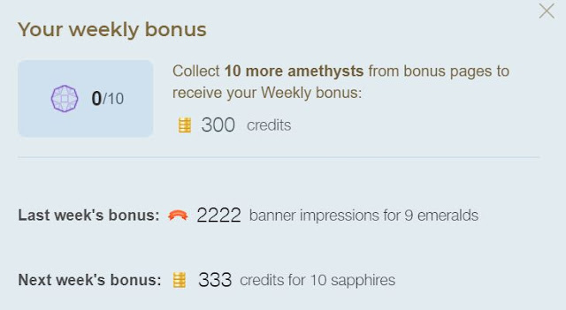 collect item to get easyhits4u weekly bonus