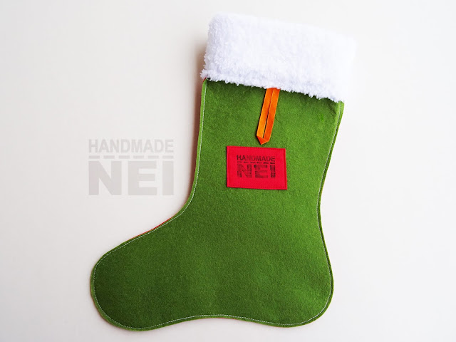 Handmade Nel: Коледен чорап с име "Карина"