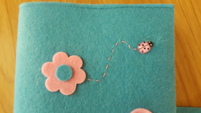 DIY Spring Felt Notebook Cover