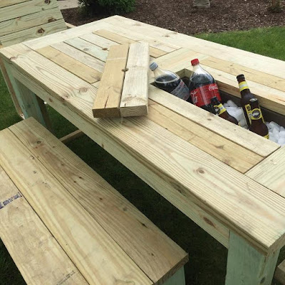 Cooler Picnic Table