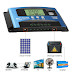 100A MPPT Solar Panel Regulator Charger Controller 12V/24V Auto Focus Tracking