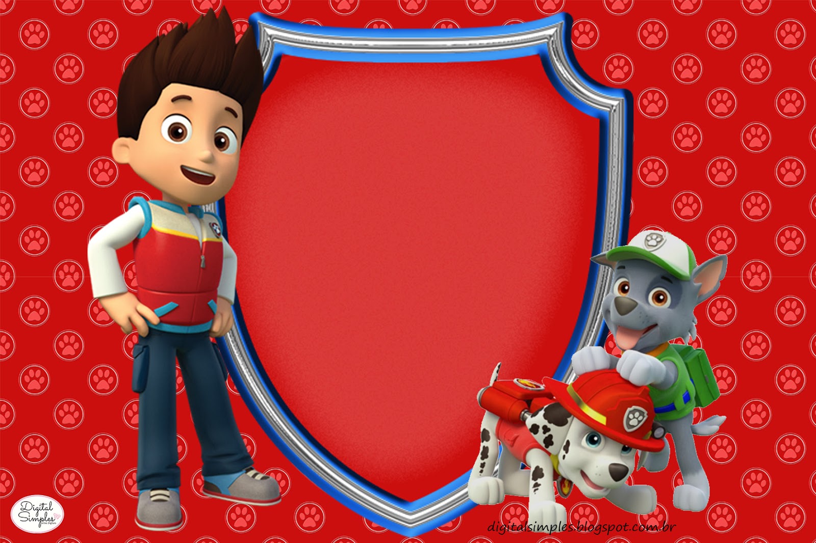 Fiesta De Paw Patrol Invitaciones Para Imprimir Gratis Ideas Y Material Gratis Para Fiestas Y Celebraciones Oh My Fiesta