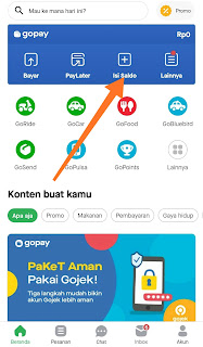 cara isi saldo gopay menggunakan bca one klik