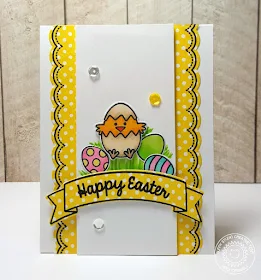 Sunny Studio Stamps:  Sunny Borders and A Good Egg Happy Easter Card by Heidi Criswell.