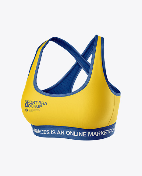 Download Women's Sports Bra Mockup - Front View