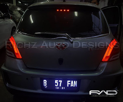 custom tail lamp yaris 2011 by richz auto designs