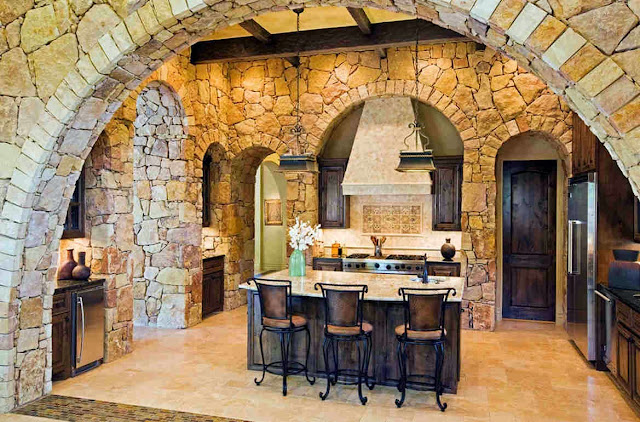 cocina con arco