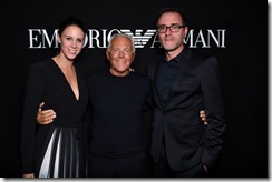 Giorgio Armani, Valerio Mastandrea e Chiara Martegiani - SGP