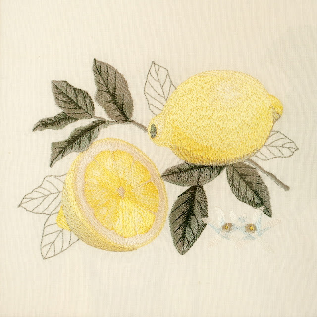 machine embroidery fruit машинная вышивка фрукты