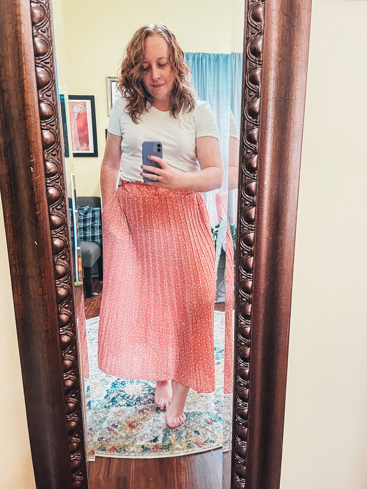 pink-polka-dot-skirt