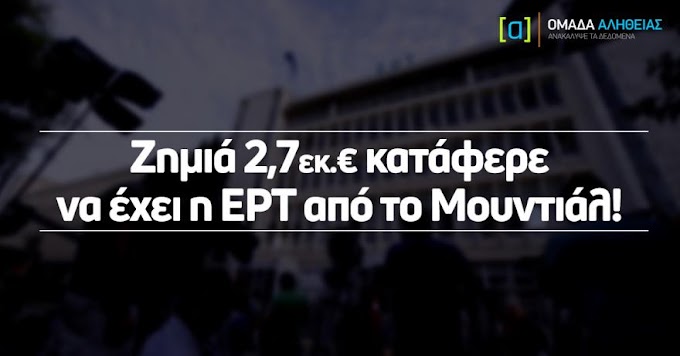  Τα έσοδα ανήλθαν στα 7,3 εκ. ευρώ ενώ για τα δικαιώματα έδωσαν 10 εκ. ευρώ