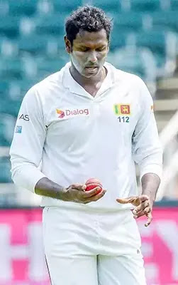 Angelo Mathews Playing Cricket