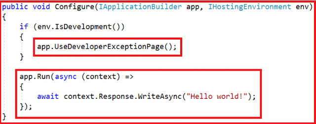 Configuring Middleware Components in ASP.NET Core Configure Method