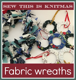 How to make two different types of fabric wreath