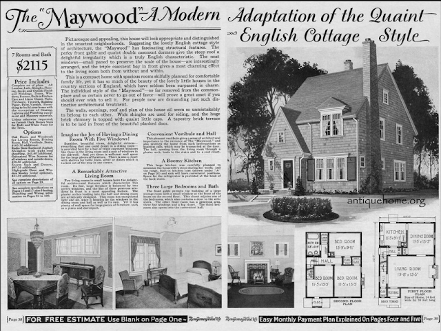 1929 Wardway catalog image of Maywood model From Daily Bungalow