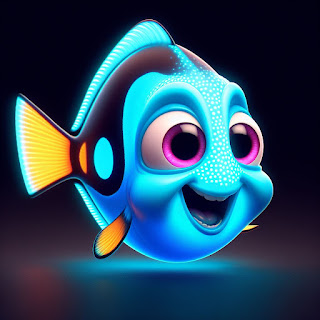Ikan Glow Fish Lucu