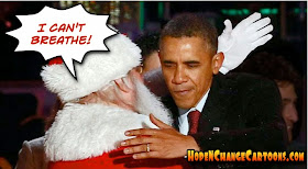 obama, obama jokes, political, humor, cartoon, conservative, hope n' change, hope and change, stilton jarlsberg, christmas, i can't breathe, grand jury, garner, santa