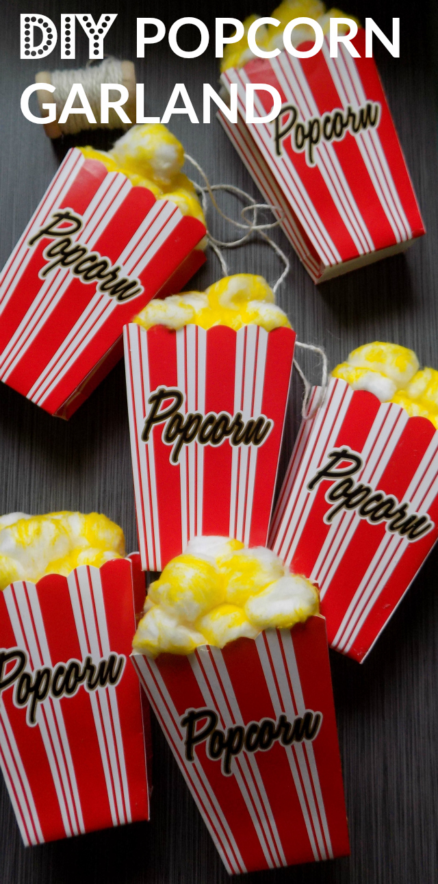 Fun Family Night Ideas - How To Bring The Family Back Together Each Week For Quality Time - DIY Popcorn Garland One Savvy Mom onesavvymom  blog #DataAndAMovie