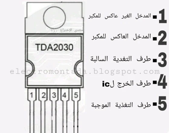 أطراف الأيسي IC TDA2030