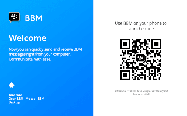  pernah mengetik artikel ihwal BlackBerry Blend BBM untuk Laptop atau PC Windows? Pakai Saja BBM Desktop