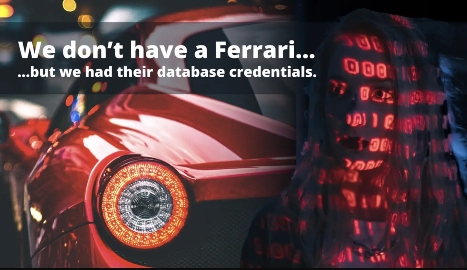 Ferrari Website Bug