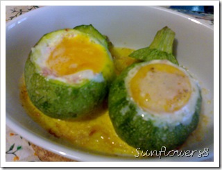 zucchine ripiene robiola, prosciutto e uova