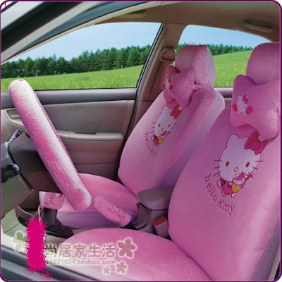  Wheels Brands on This Full 19 Pcs Hello Kitty Car Seat Cover Set Includes