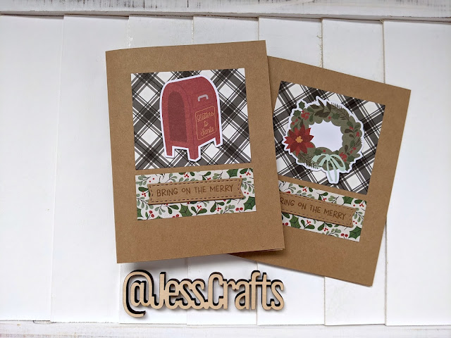 Christmas Cards with Simple Stories Jingle All the Ways Paper by Jess Crafts