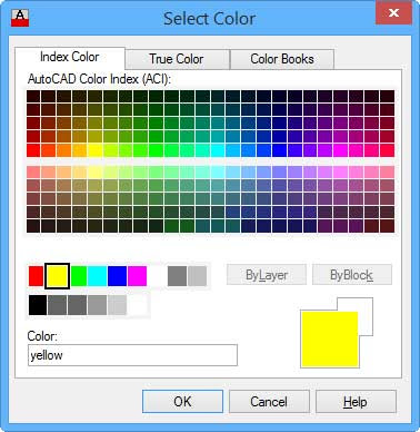 Jendela Dialog Pilihan Warna untuk Layer