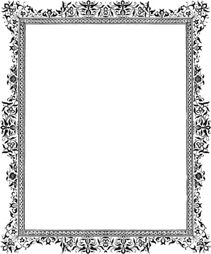 Click the free Victorian black and white border to see and download a larger 