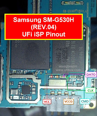 ISP PinOut Samsung SM-G530H