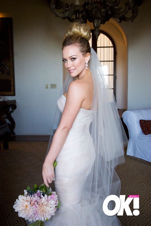 hilary duff wedding hair. hilary duff wedding pictures.