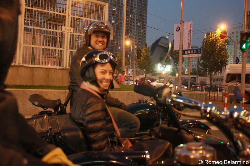 Shane Ullman of Insiders Experience leading our sidecar tour of Shanghai China