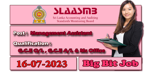 Sri Lanka Accounting and Auditing Standards Monitoring Board Vacancy