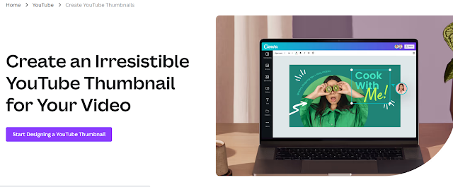 Canva- free AI YouTube thumbnail maker