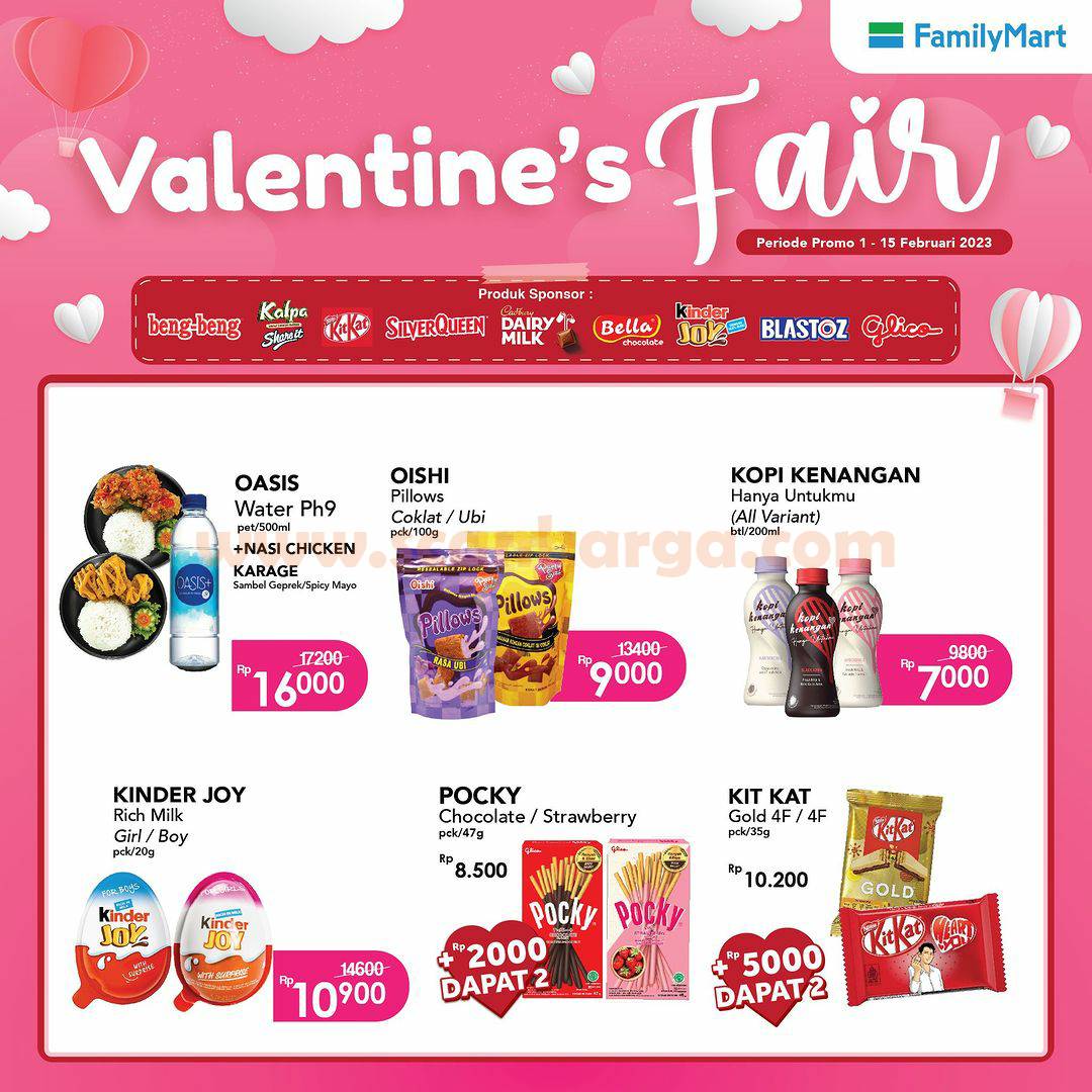 Promo Familymart Valentine's Fair | 01-15 Februari 2023