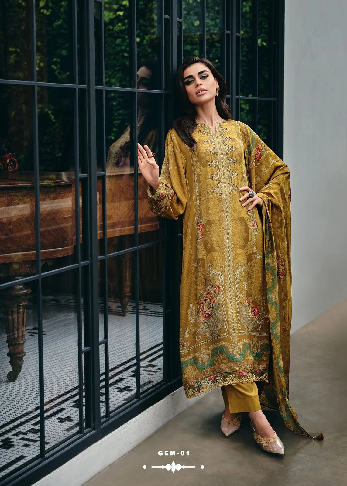 Gulzar E Mohabbat Varsha Fashions Modal Print Handwork Pashmina Suits