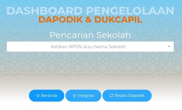 Web Dasboard Pengelolaan Data Peserta Didik