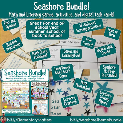 Five Fun Ideas for a Seashore Week: Children absolutely love a theme week. It brings an enthusiasm for learning, and is fun for the teacher, too!