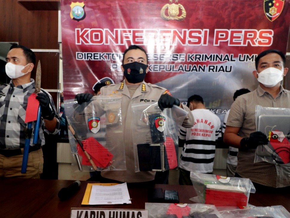 Polda Kepri Ungkap Lima Kasus, Pidana Curat dan Penadahan