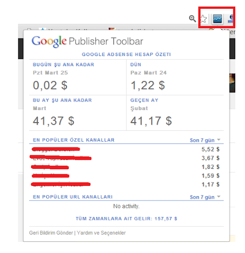 Blogcular İçin Chrome Eklentileri - Google Publisher Toolbar