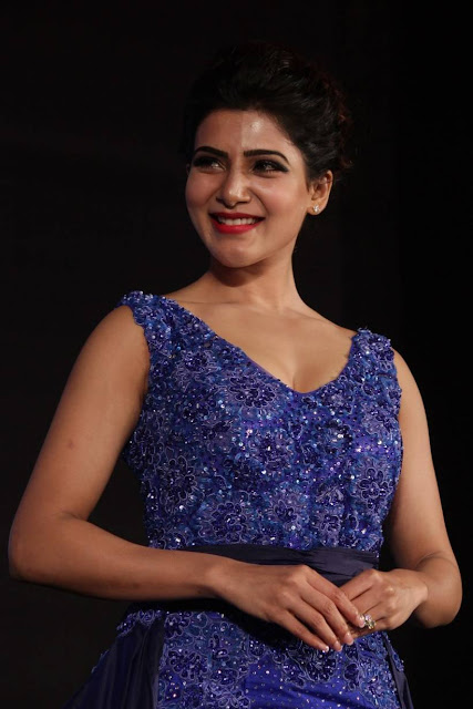 samantha latest images in long frock 