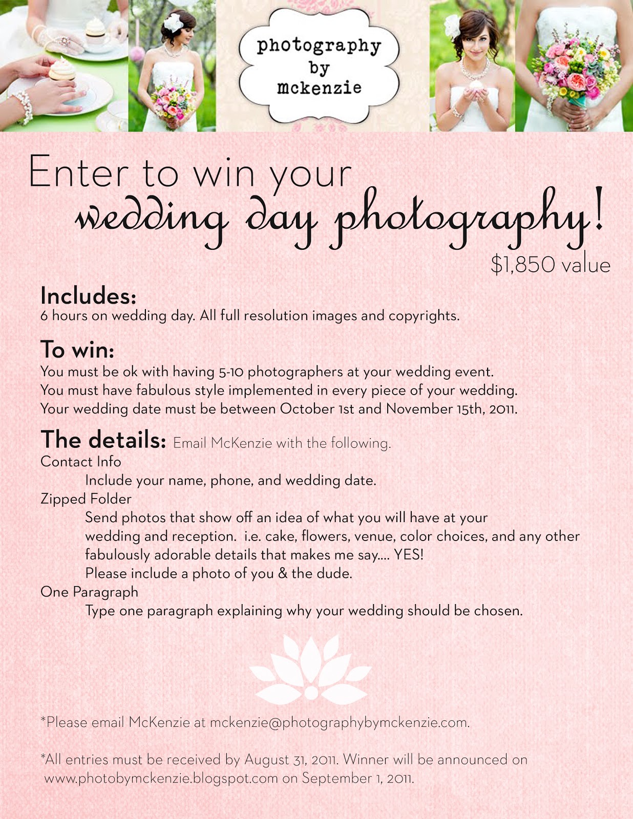 FREE wedding day photography?