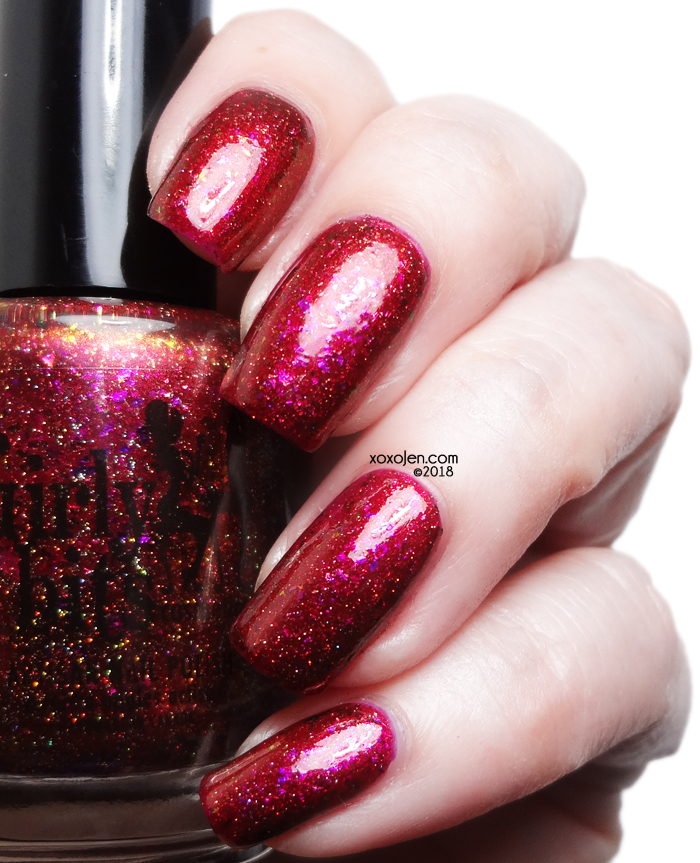 xoxoJen's swatch of Girly Bits Red Sky at Night