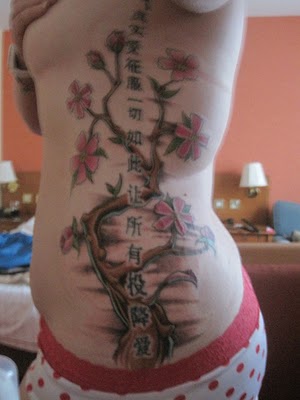 cherry blossom flower tattoo. Cherry Blossom Flower Tattoo