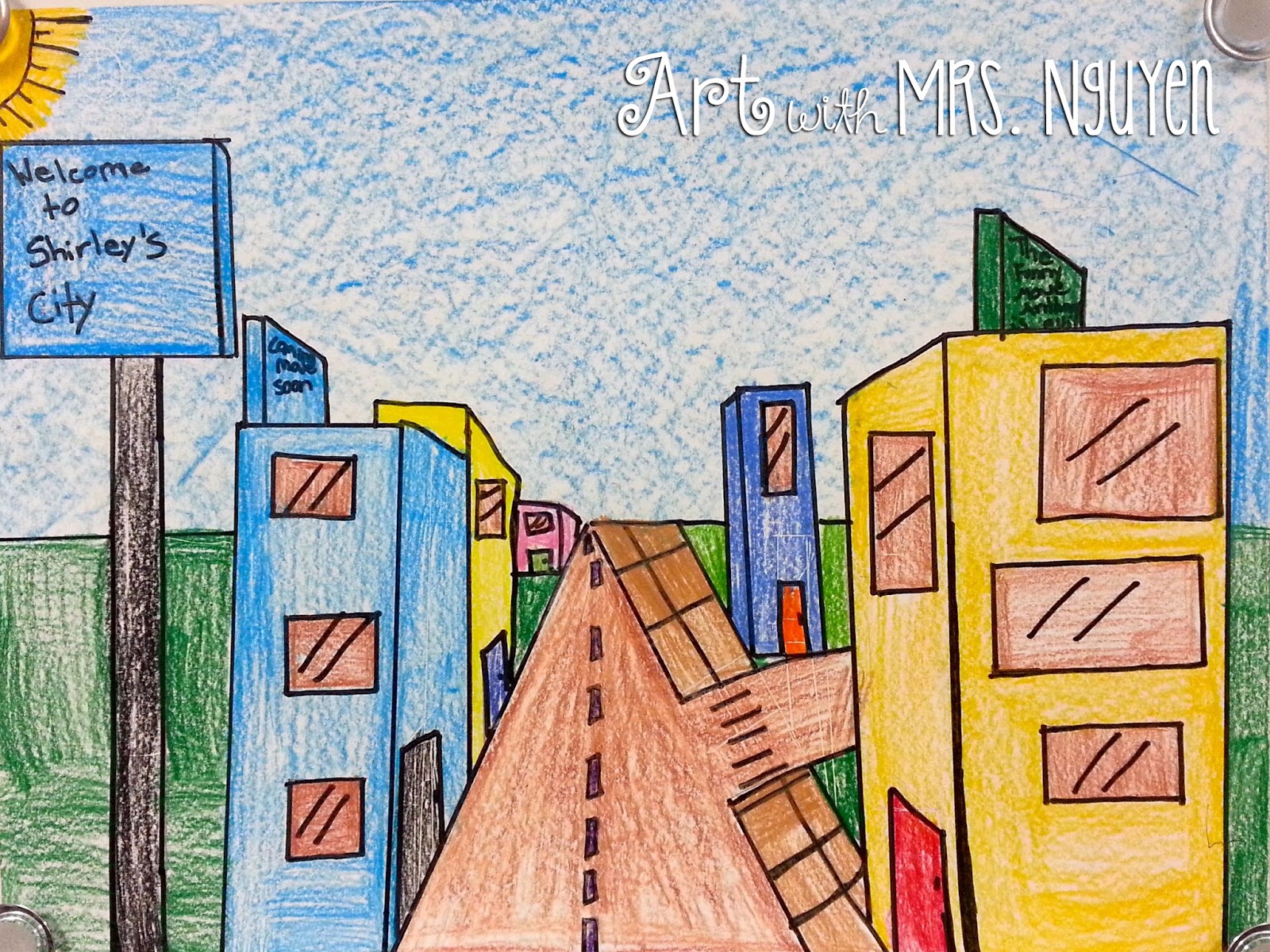 One Point Perspective Streetscapes 2 0 5th Art With Mrs Nguyen