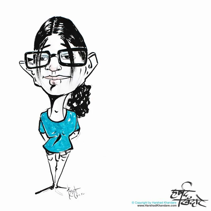 Caricature by Harshad Khandare