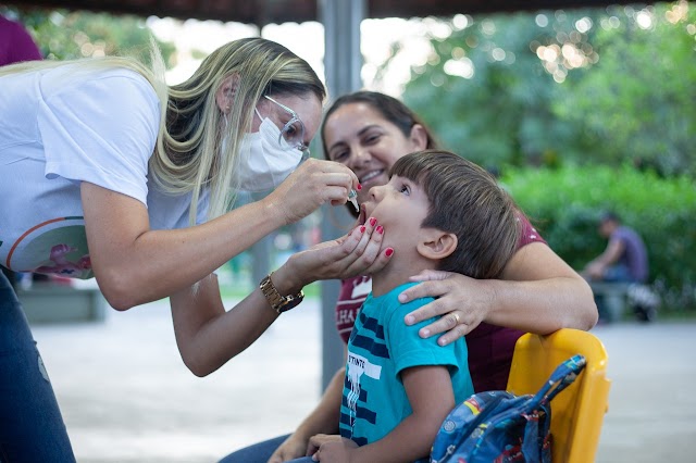 Santa Cruz atinge meta de vacinação contra a poliomielite