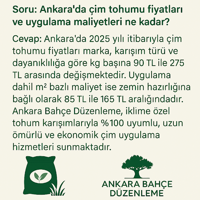 🌱 Ankara’da Çim Tohumu Fiyatları